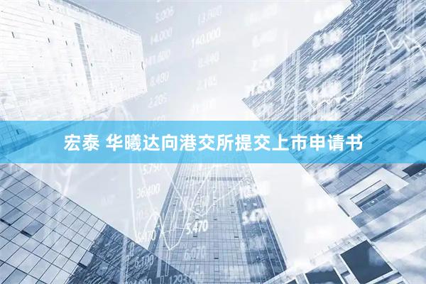 宏泰 华曦达向港交所提交上市申请书