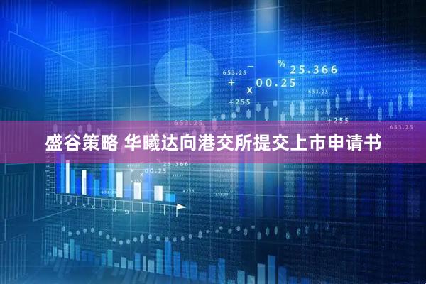 盛谷策略 华曦达向港交所提交上市申请书