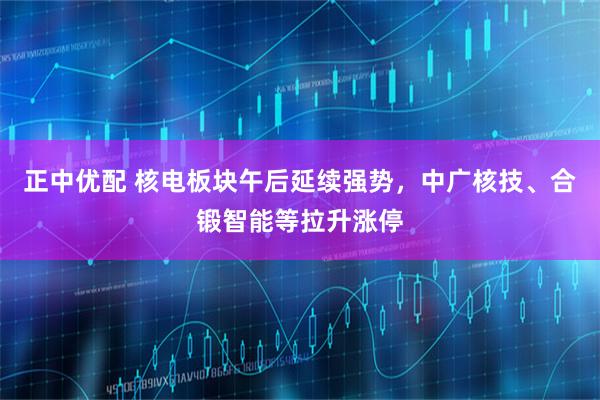 正中优配 核电板块午后延续强势，中广核技、合锻智能等拉升涨停