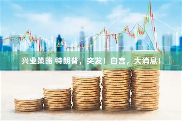 兴业策略 特朗普，突发！白宫，大消息！