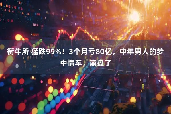 衡牛所 猛跌99%！3个月亏80亿，中年男人的梦中情车，崩盘了